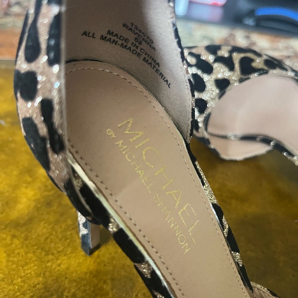 Michael Shannon Leopard Glitter Women's Stilettos - Picture 7 of 7